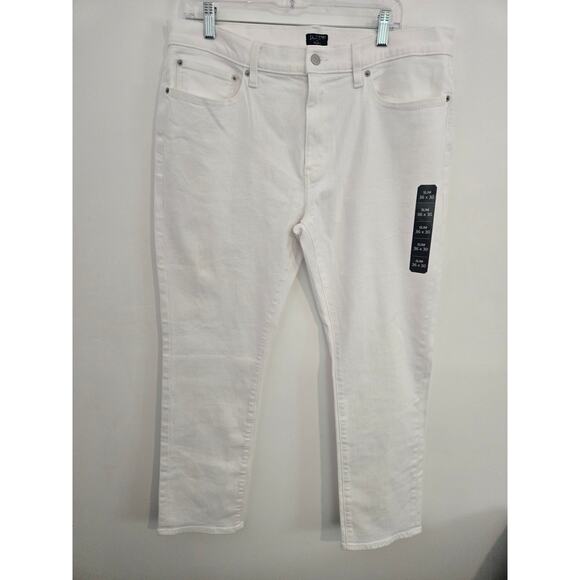 NWT J.Crew Slim-fit flex jean in white mens size 36x30 - Picture 3 of 6